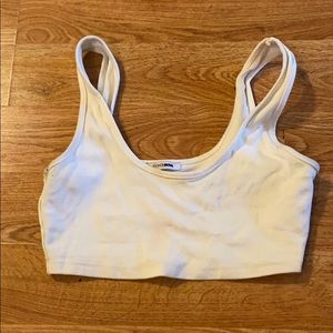 Fashion nova white bralette tanktop